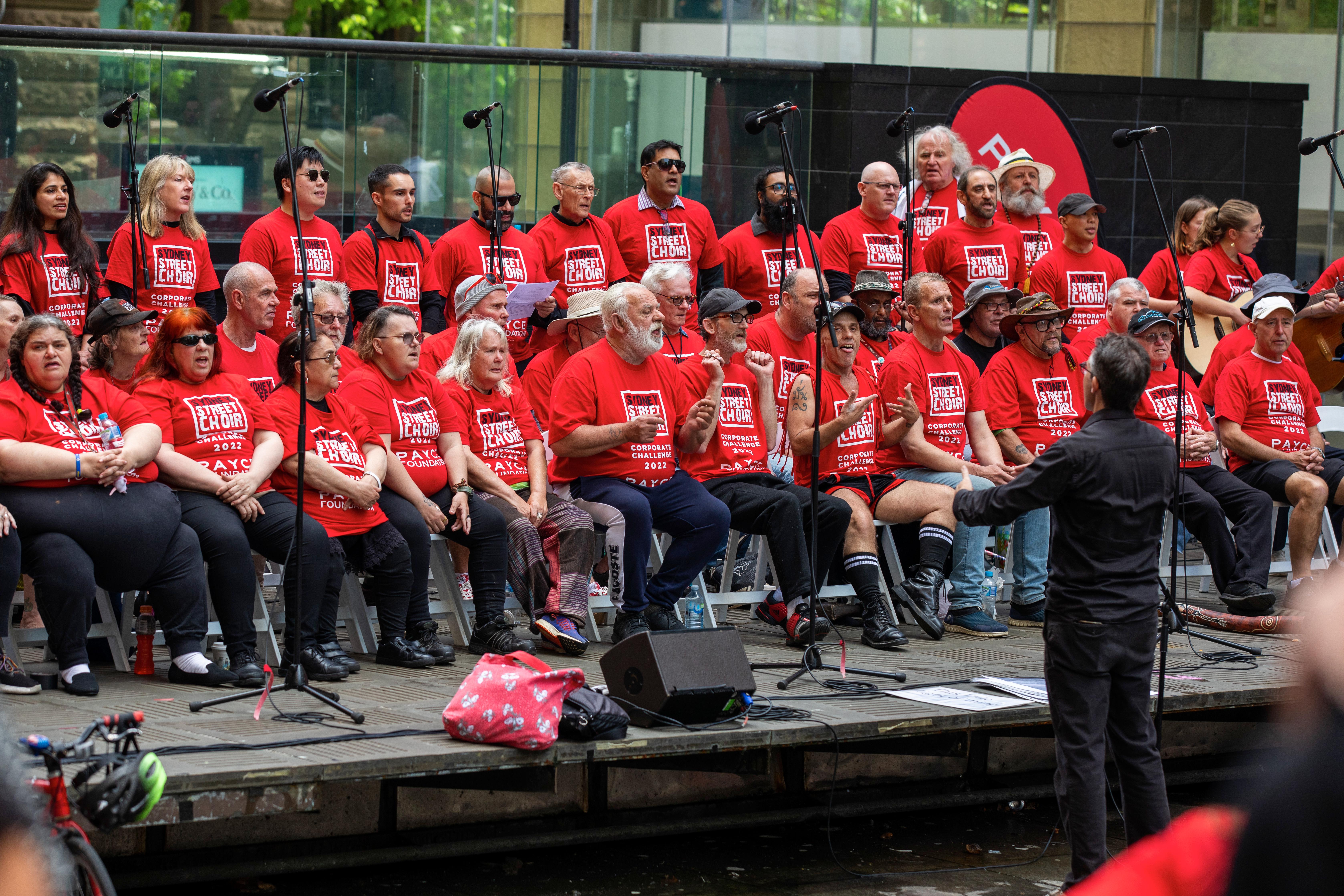GiveNow Sydney Street Choir Challenge Team Macquarie
